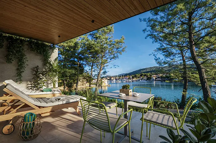 Villa Rodzinna Superior z tarasem i widokiem na morze